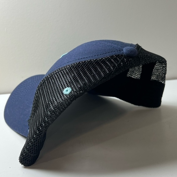 Men’s Smartwool Go Far Feel Good Front Patch Logo Blue Trucker Hat EUC Outdoors - Picture 3 of 7